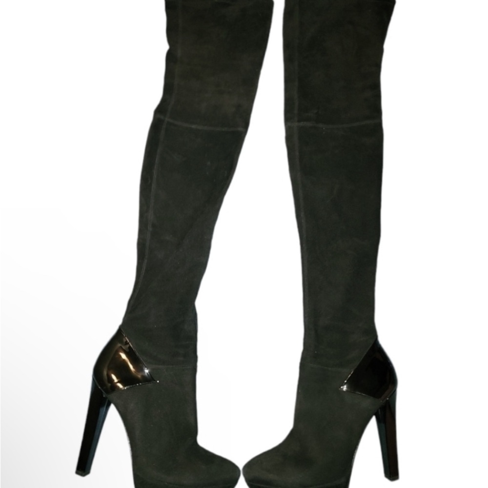 Gucci thigh high boots.